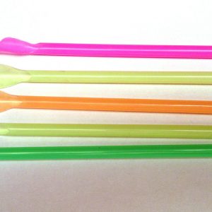 Löffelhalm, Strohhalm, Trinkhalm für Slush Eis, Cocktail,